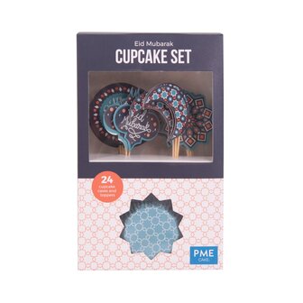 PME Cupcake Eid Mubarak Set/48