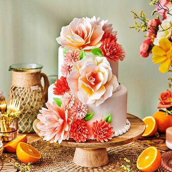 FunCakes Eetbare Papieren Bloemen Deluxe Orchidee Wit Medium pk/10