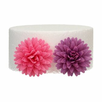 FunCakes Eetbare Papieren Bloemen Deluxe Pompom/Margriet Mix Medium pk/12