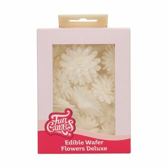 FunCakes Eetbare Papieren Bloemen Deluxe Pompom/Margriet Mix Medium pk/12