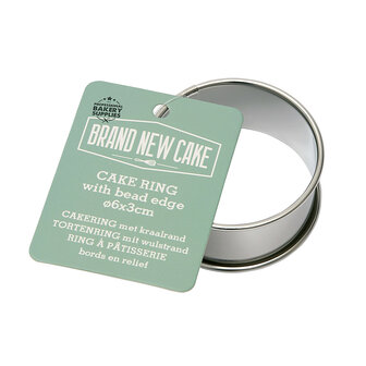 BrandNewCake Cakering met Kraalrand &Oslash;6x3cm