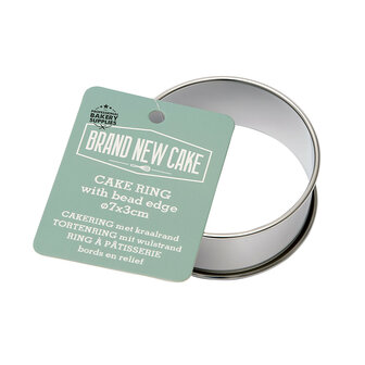 BrandNewCake Cakering met Kraalrand &Oslash;7x3cm