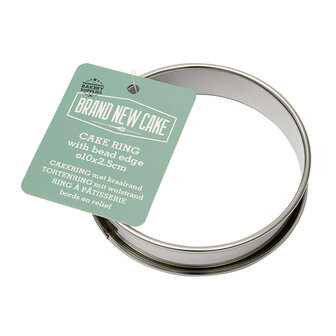 BrandNewCake Cakering met Kraalrand &Oslash;10x2,5cm