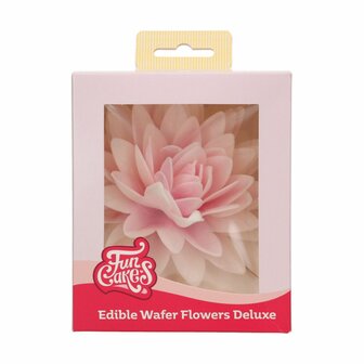  FunCakes Eetbare Papieren Bloemen Deluxe Pioenroos Roze Ombre Groot pk/1