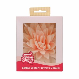 FunCakes Eetbare Papieren Bloemen Deluxe Pioenroos Oranje Ombre Groot pk/1