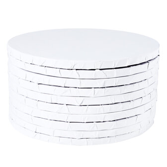 PME Drums Wit omwikkelde randen &Oslash;25cm -10 st 