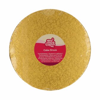 FunCakes Cake Drum Rond &Oslash;25 cm - Goud
