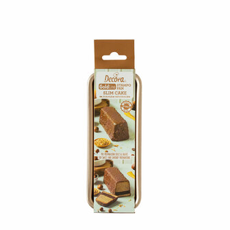 Decora Slimcake Rose gold line mold 21 x 8 cm