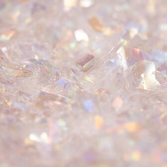 PME Magic Sprinkles, Eetbare Iriserende Glittervlokken &ndash; Wit Kristal (3g)
