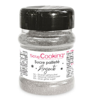 Scrapcooking Eetbare Glitter Suiker Silver 160g
