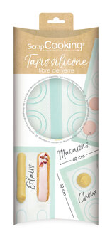 Scrapcooking 3 in 1 Siliconen Bakmat - Macarons, Soezen en Eclairs