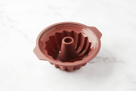 Point Virgule Tulbandvorm Platinum Silicone Vintage Maroon &oslash; 24cm