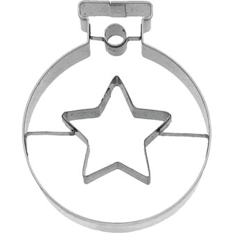 Birkmann Kerstbal met Ster Cookie Cutter 6cm