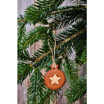Birkmann Kerstbal met Ster Cookie Cutter 6cm