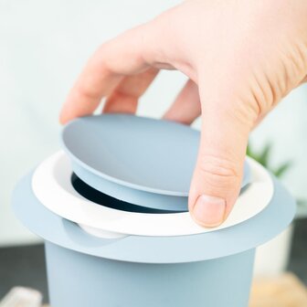 Westmark Mengkom met tweedelig deksel, 1 l, blauw/wit