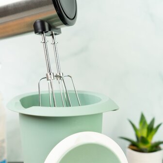 Westmark Mengkom met tweedelig deksel, 1 l, mintgroen/wit