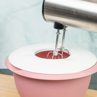 Westmark Mengkom met tweedelig deksel, 3,5 l, roze/wit