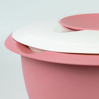 Westmark Mengkom met tweedelig deksel, 3,5 l, roze/wit