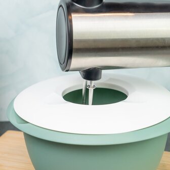 Westmark Mengkom met tweedelig deksel, 3,5 l, mintgroen/wit