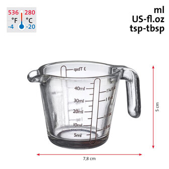 Westmark Maatbeker Glas - Shorty - 40 ml