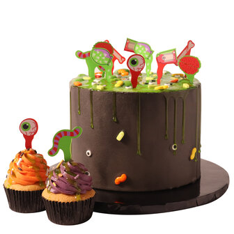 PME Halloween Taartdecoratiekit met Eetbaar Slijm - Borrelende Ketel