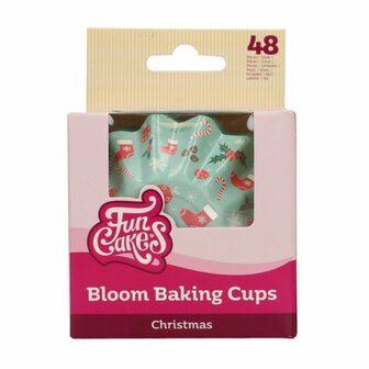  FunCakes Bloom Baking Cups Kerst pk/48