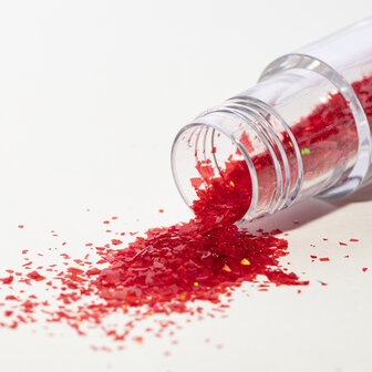 PME Magic Sprinkles, Eetbare Iriserende Glittervlokken &ndash; Robijnrood (3g)