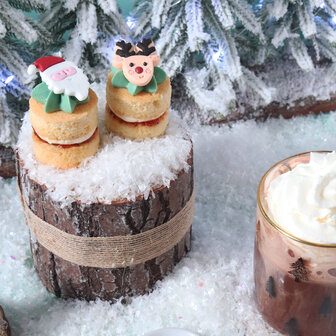 PME Kerst Eetbare Suikerdecoraties - Santas coming to town (12 stuks)