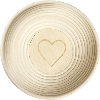 Westmark Rijsmandje rond, met hart, &Oslash; 24,5 x 8,5 cm, met cover