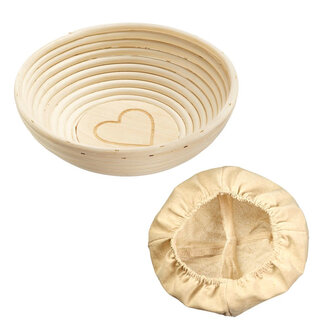 Westmark Rijsmandje rond, met hart, &Oslash; 24,5 x 8,5 cm, met cover