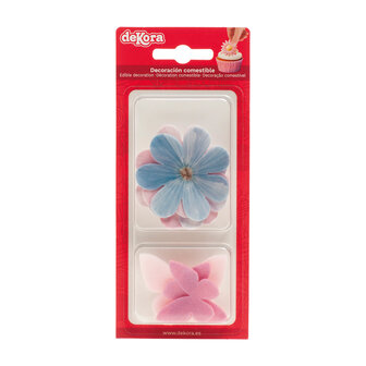 Dekora Edible Wafer Flowers and Butterflies 