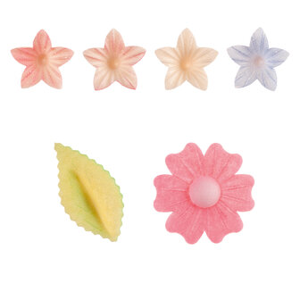 Dekora Edible Wafer Flowers, Blossoms and Leaves