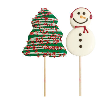 Dekora Marshmallow and Chocolat Lollipop Tree or Snowman pk/1