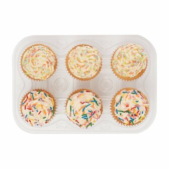 PME Set van 3 Plastic Cupcakehouders (6 holtes)