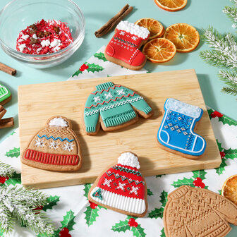 PME Kerst Koekjesuitstekers &amp; Stempels - Gezellige Kerst Set/3