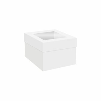 Simply Making Taartdoos Venster Wit 15 x 15 x 15 cm