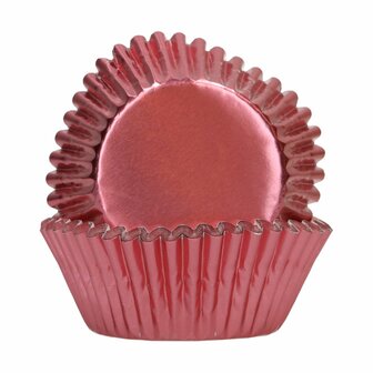 FunCakes Folie Baking Cups - Metallic Ros&eacute; Goud pk/48