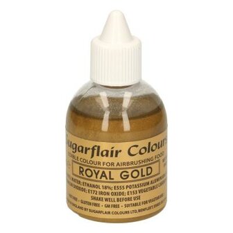Sugarflair Airbrush Colouring Royal Gold 60ml