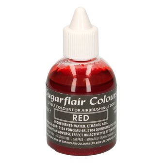 Sugarflair Colorant A&eacute;rographe Rouge 60ml