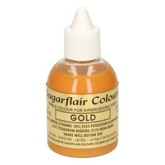 Sugarflair Colorant A&eacute;rographe Or 60 ml