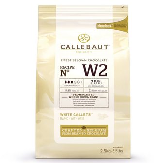 Callebaut Chocolade Callets Wit 2,5kg