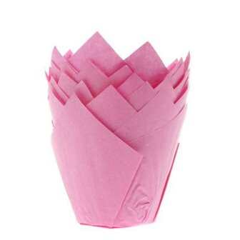 House of Marie Caissettes &agrave; Muffin Tulipe Rose pcs/36