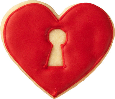 Birkmann Heart with keyhole cookie cutter 7cm