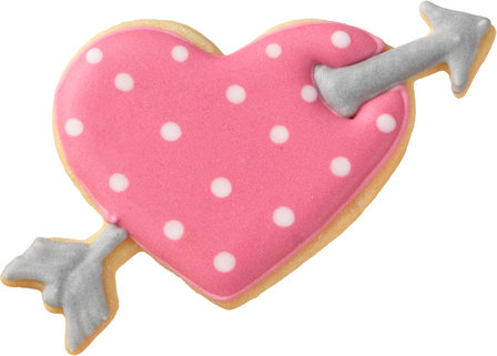 Birkmann Heart with arrow cookie cutter 8cm