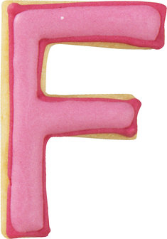 Birkmann Letter F cookie cutter 6cm