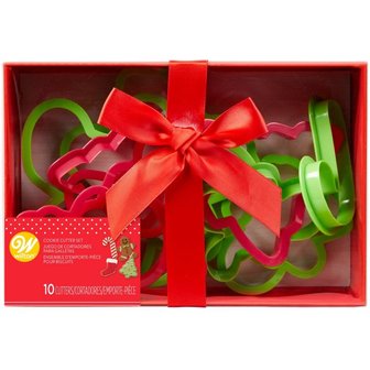 Wilton Emporte-Pi&egrave;ce Biscuit Plastique No&euml;l Set/10