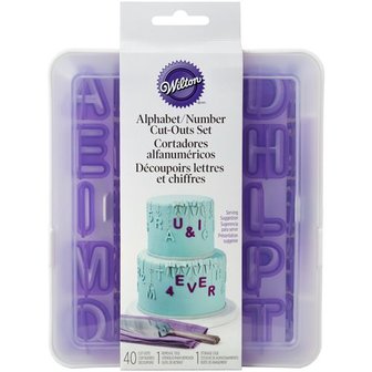 Wilton Cut-Outs Alphabet &amp; Numbers Set