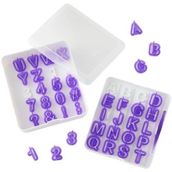 Wilton Cut-Outs Alphabet &amp; Numbers Set