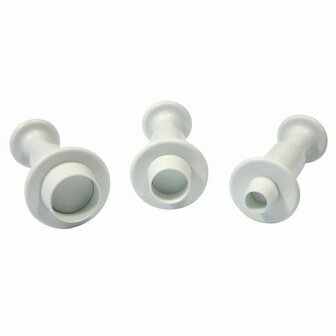 PME Mini Cirkels &amp; Rondjes Plunger Cutter Uitsteker set/3