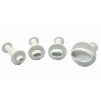 PME Miniature Oval Plunger Cutter set/4